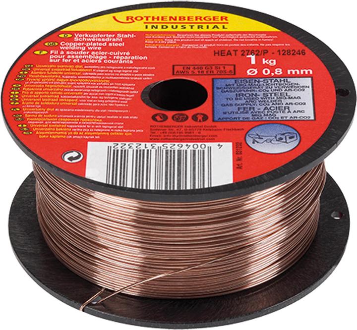 Produktbild Rothenberger Industrial Schutzgas-Schweissdraht 0,8 mm / 1 kg