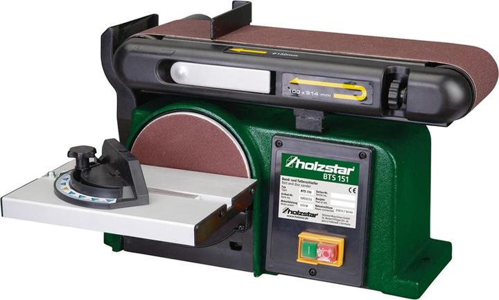 Immagine prodotto Magni Levigatrice a nastro e a disco Holzstar BTS151 (per legno dolce/legno duro, corpo macchina compatto) (Smerigliatrice, 370 W)