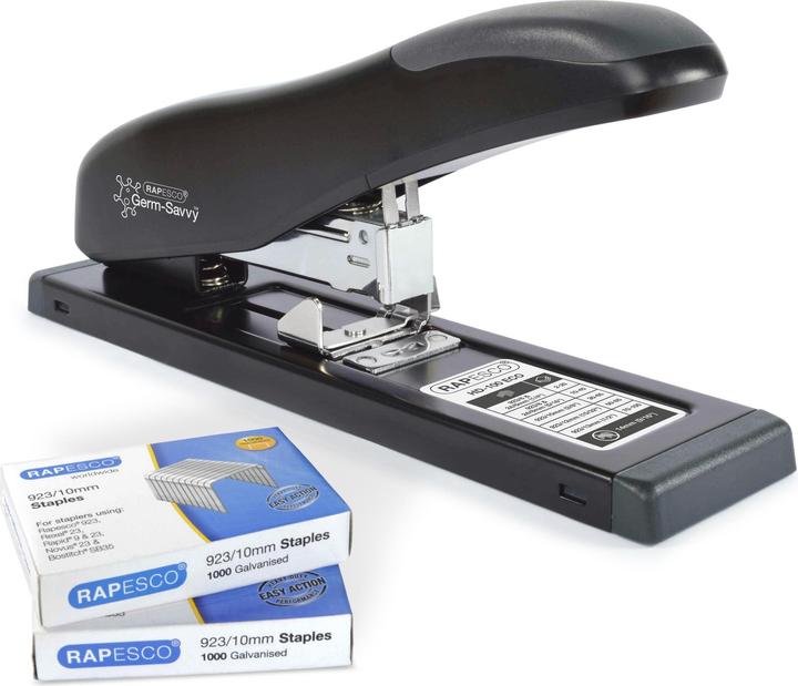 Actual product image Rapesco Stapler Germ Savvy 50 pages, Black (50 Sheets)