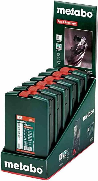 Actual product image Metabo SDS-plus Pro 4 (5 mm, 6 mm, 8 mm, 10 mm, 12 mm)