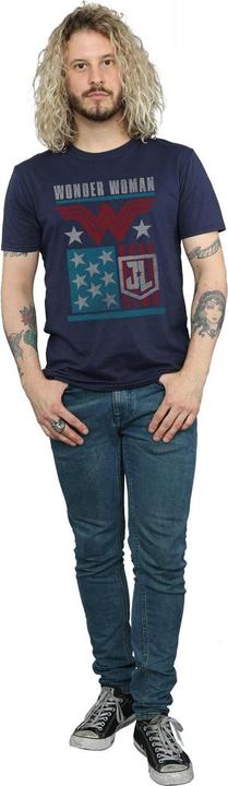 Produktbild Justice League Movie Wonder Woman Flag TShirt (3XL)