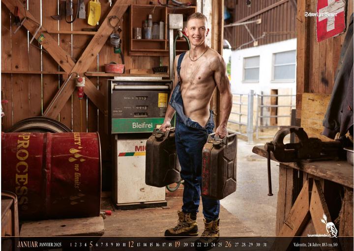 Image du produit Calendrier paysan suisse Boys 2025 (56 x 40 cm, Allemand, Français, Italien, Anglais)