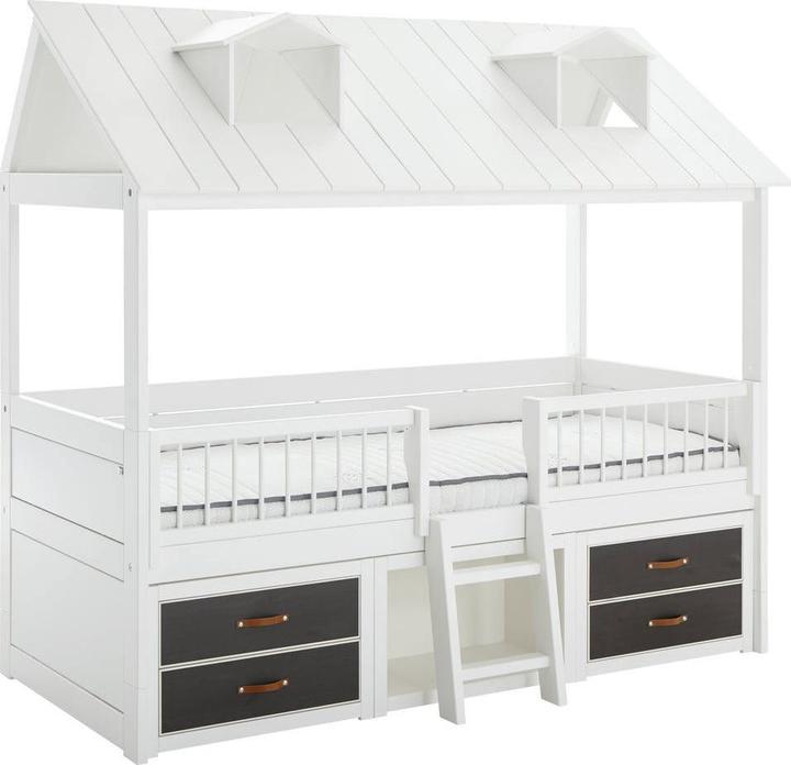 Produktbild Lifetime Kidsrooms Beachhouse Cabin Bed mit Roll Lattenrost (90 x 200 cm)