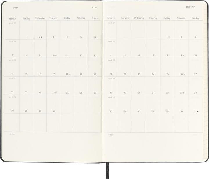Immagine prodotto Moleskine Agenda commerciale con copertina rigida settimanale (A5, Inglese)