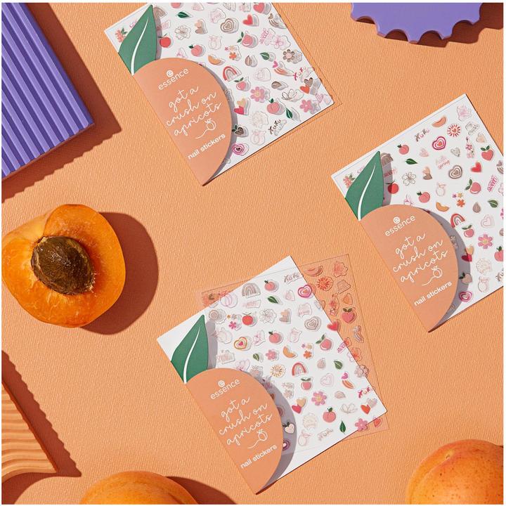 Actual product image essence Nail Stickers 01 Apropos, Apricots... (Nail decoration, Multicoloured)