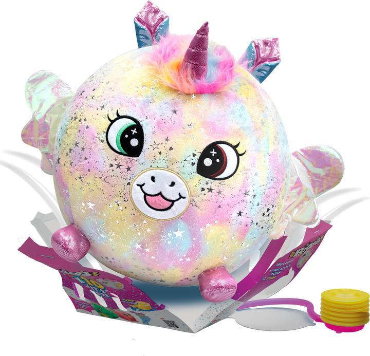 Produktbild Moose Biggies aufblasbares Einhorn-Regenbogen Plüschtier