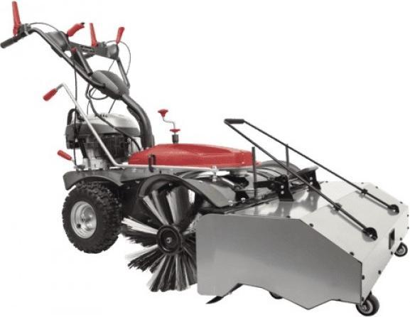 Produktbild Scheppach 100 cm 6,5 PS Benzin-Kehrmaschine inkl. Sammelbehälter, Elektro-Start, Schneeschild & Auffangbehält