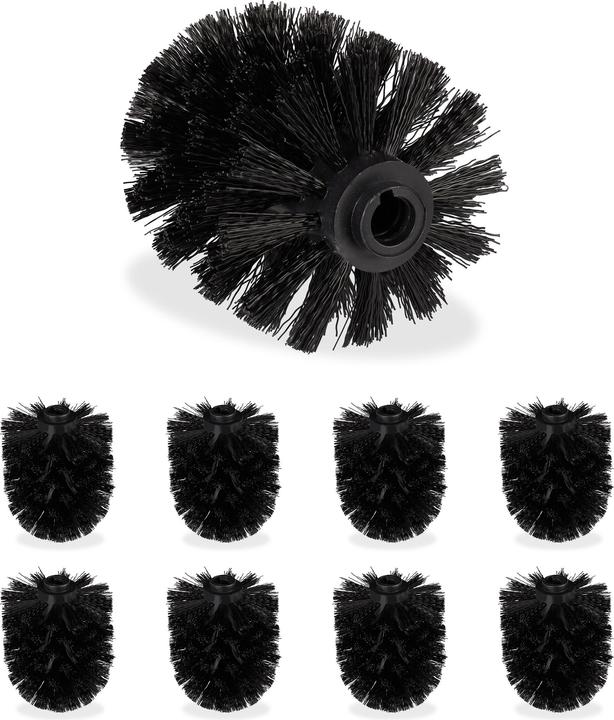 Actual product image Relaxdays Toilet Brush Replacement Heads, Set of 9