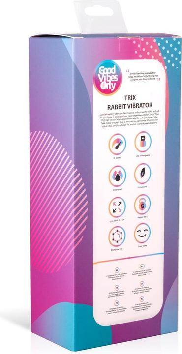 Actual product image Good Vibes Only Trix Rabbit Vibrator