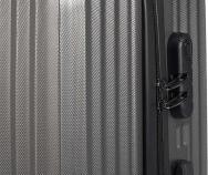 Actual product image Arte Regal dark gray abs cabin slatted suitcase