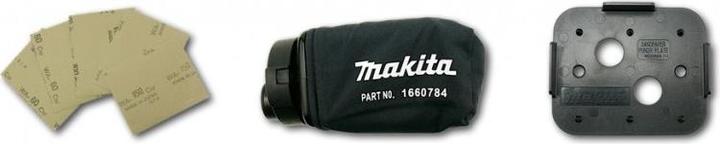 Immagine prodotto Makita BO4556K Levigatrice vibrante, 200 W, 114 x 140 mm, sacchetto di carta per la polvere, 14000 min-1 (Levigatrice orbitale, 200 W)