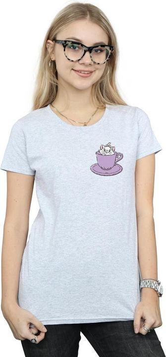 Immagine prodotto Disney Aristocats Marie In Cup Breast Print Maglietta Donna (L)