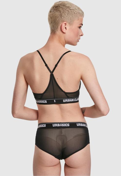 Actual product image Urban Classics Ladies Triangle Tech Mesh Logo Bra (M)