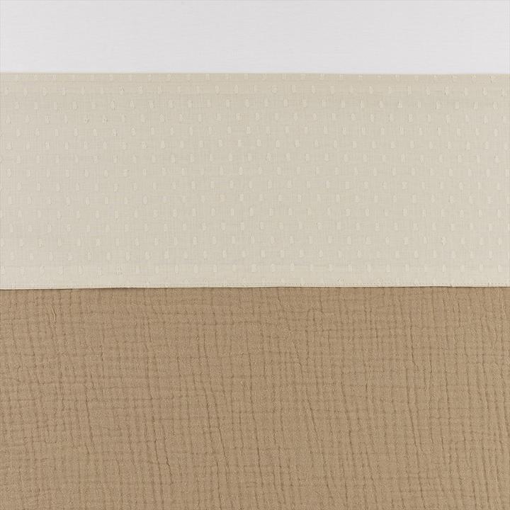 Actual product image Meyco Baby Plume cot sheet - soft sand - 75x100cm