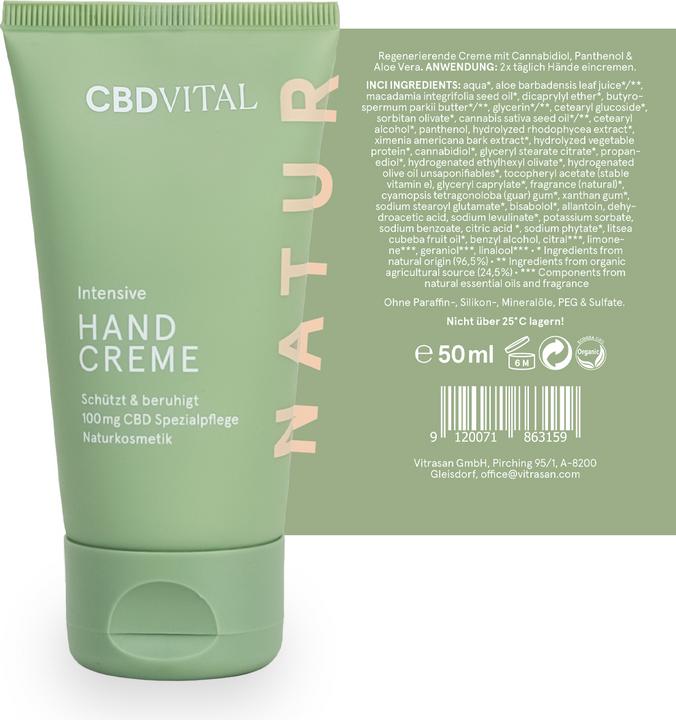 Actual product image CBD Vital Organic cosmetics (50 ml)