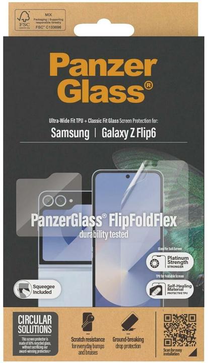 Actual product image PanzerGlass Tempered glass & film (1 Piece, Samsung Galaxy Z Flip6)