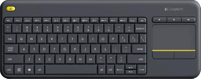Logitech Clavier tactile sans fil K400+ 920-007133 (ING. Int., Sans fil)