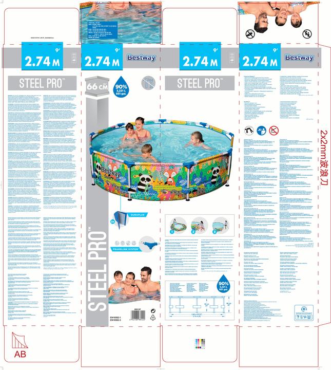 Produktbild Bestway Paradise Frame Pool (Ø 274 x 66 cm)