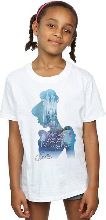 Immagine prodotto Cinderella Girls Make Your Own Magic Silhouette Maglietta in cotone (116)