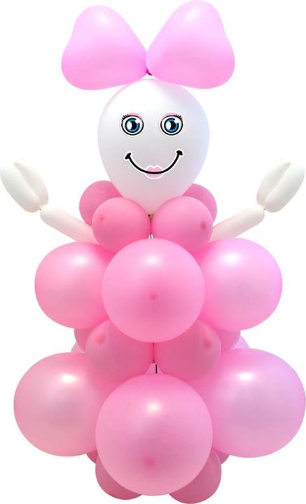 Produktbild Folat Ballon Bastelset Geburt Mädchen (1 x)