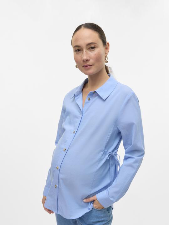 Immagine prodotto Mamalicious Vestibilità regolare Collo a camicia Polsini con bottone Maniche strette Camicia Camicia Camicia (M)