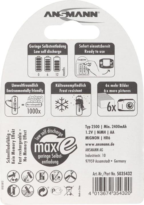 Produktbild Ansmann AA (2 Stk., AA, 2400 mAh)
