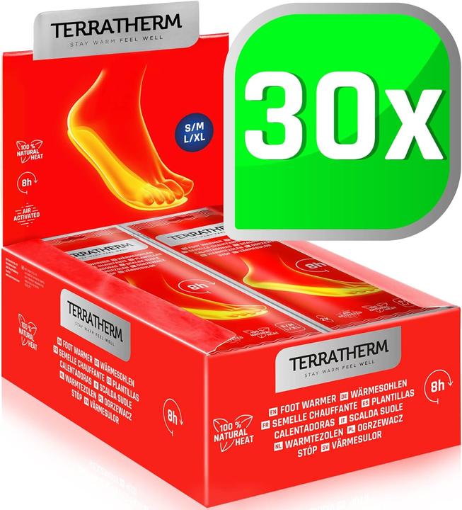 Produktbild TerraTherm 30 Paar Wärmesohlen Grösse M (39-41)