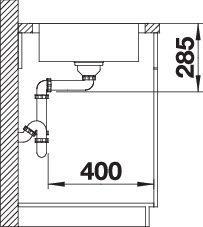 Immagine prodotto Blanco Lantos XL 6 S-IF (Lavandino montato in alto, 100 cm, 50 cm)