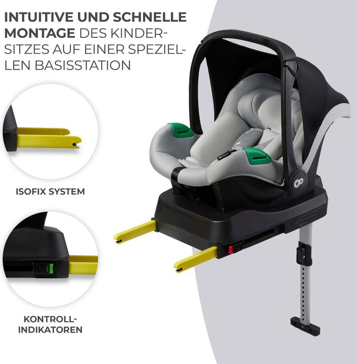 Produktbild KinderKraft Mink Pro + Base Mink FX (Reboarder, ECE R129/i-Size Norm)
