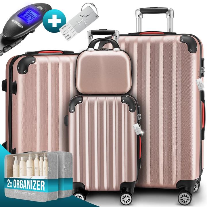 Image du produit Monzana Set di valigie (89 l, Bagage à main (jusqu'à 50l), M (50 - 90l), L (90 - 115l))