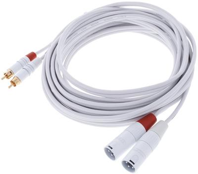 Image du produit Cordial CFU 3 MC SNOW - Câble de connexion asymétrique / Câble jumelé (3 m)