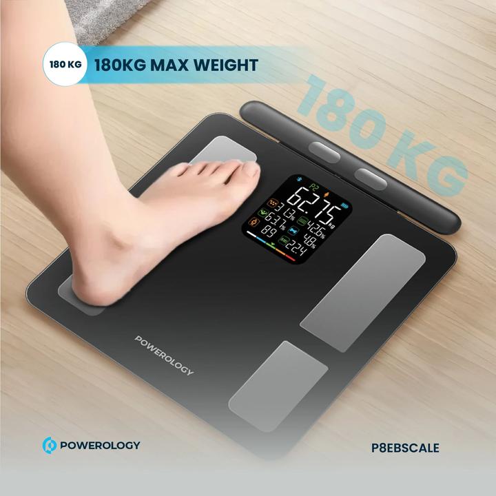 Immagine prodotto Powerology 8-Electrode Smart Body Analyzer Scale Composition with Digital Screen Display
