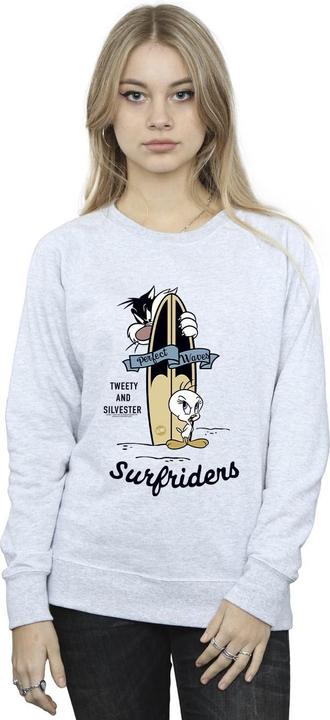 Actual product image Looney Tunes Womens/Ladies Tweety And Sylvester Perfect Waves Sweatshirt (XXL)