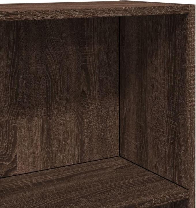 Actual product image VidaXL Bücherregal Regal Standregal Büroregal Aktenregal Braun Eichen-Optik (40 x 24 x 176 cm)