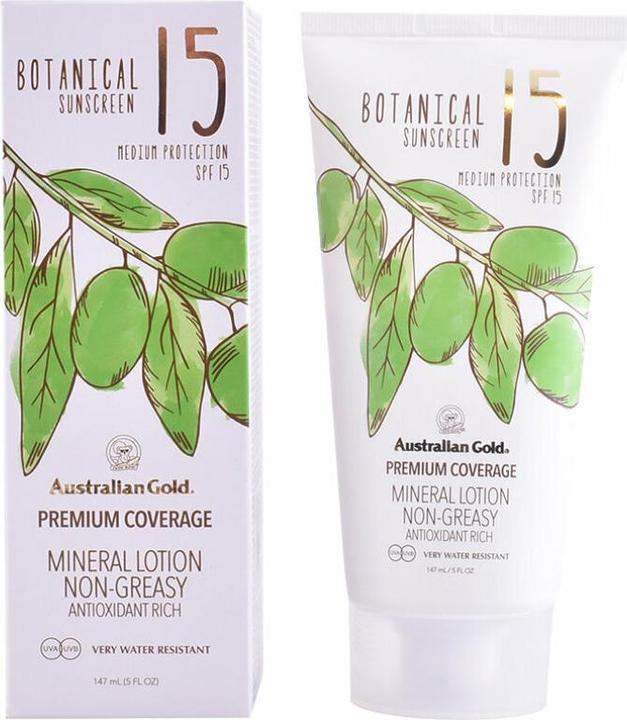 Produktbild Australian Gold Botanical Sunscreen Lotion SPF 15 147 ml (Sonnenlotion, SPF 15, 147 ml)