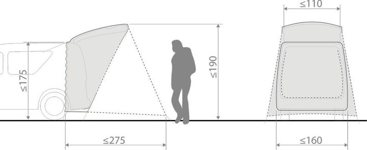 Produktbild Vaude Drive Trunk (Vorzelt, 2.20 kg, 2 Personen)