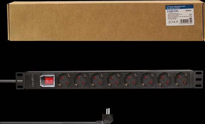 Image du produit LogiLink Barre d'alimentation (8 x, CEE 7/3, 2 m)
