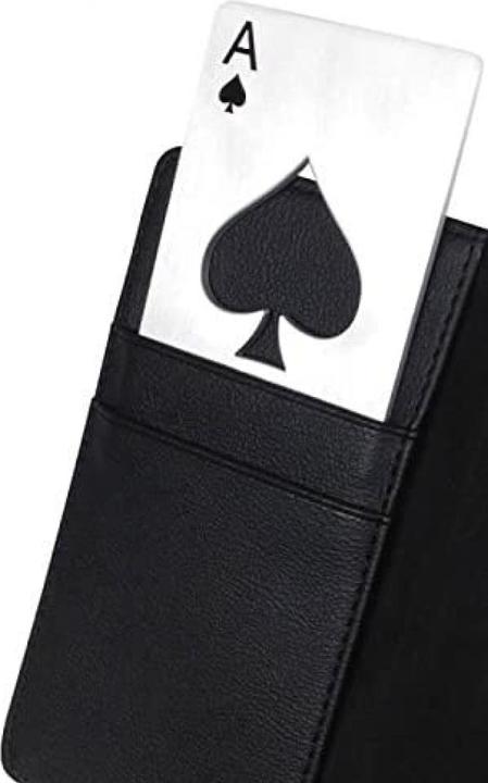 Actual product image PhoneLook Décapsuleur plat en aluminium avec motif de carte de poker As de pique