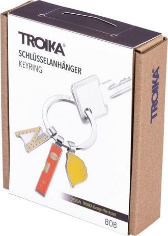 Immagine prodotto Troika BOB Porte-clés 3 breloques chantier, argenté/jaune/orange