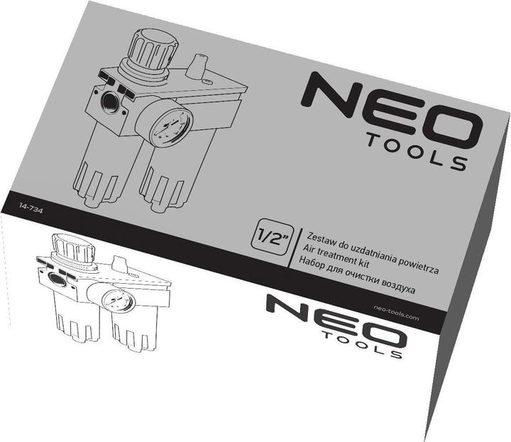 Actual product image Neo Air treatment kit, filter, oil and reducer, 1/2", metal housing