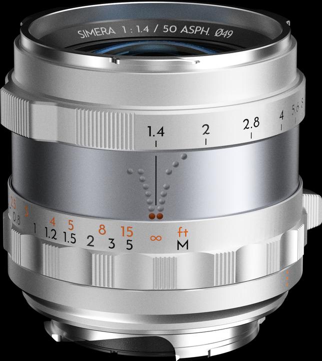 Image du produit Thypoch Objectif photographique plein cadre Simera 50mm f1.4 pour monture Leica M - Argent (Leica M, Plein format)