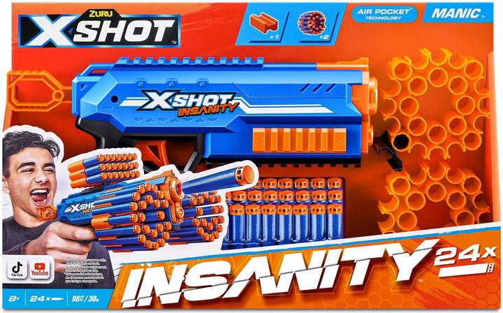 Actual product image Xshot - Insanity Blaster Manic with darts