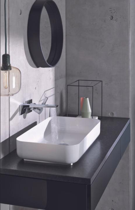 Actual product image Alape bowl basin SB.SR650, rectangular W: 599mm H: 118mm D: 349mm, 3507500000, white (349 mm, 599 mm)