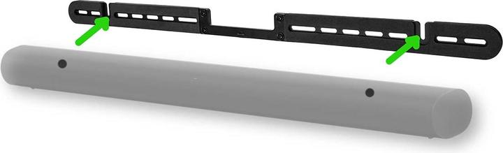 Produktbild Nedis Soundbar Halterung | Kompatibel mit: Sonos® Arc™ | Wand | 10 kg | Fest | ABS / Stahl | Schwarz (1 Stk., Wandmontage)