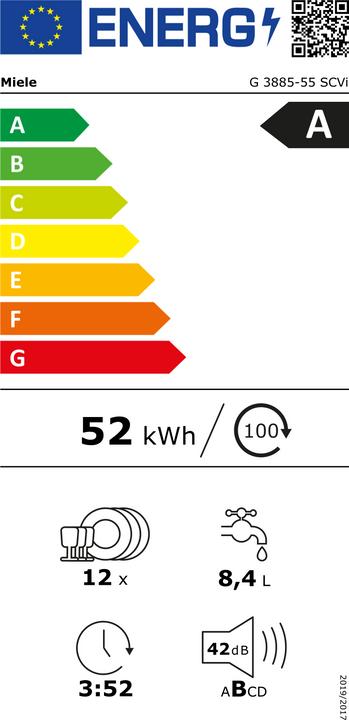 Etichetta energetica Miele G 3885-55 SCVi 11773070