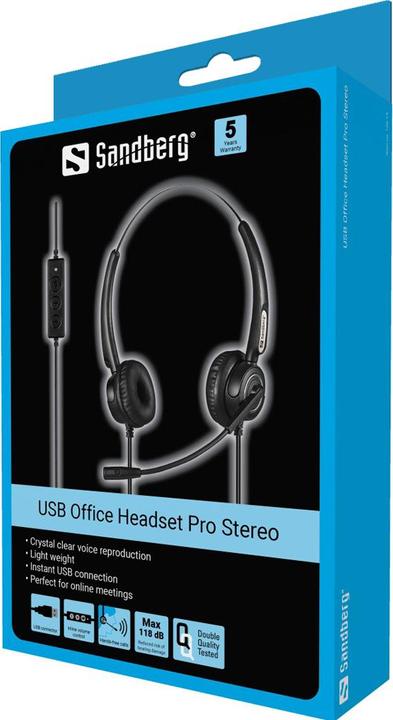 Actual product image Sandberg USB Office Headset Pro Stereo (Cable, USB-A)