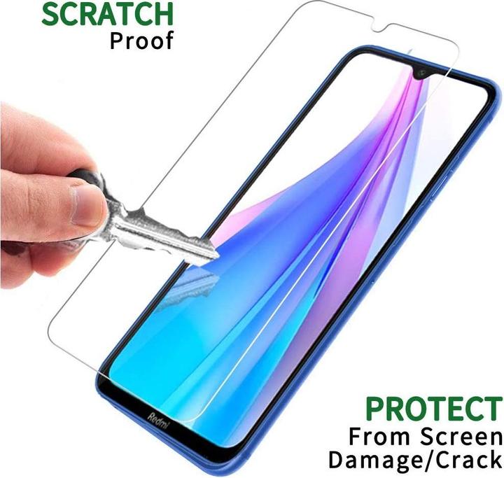 Actual product image Screenguard Xiaomi Redmi Note 8T bulletproof glass protective film Case Friendly Design (1 Piece, Xiaomi Redmi Note 8T)