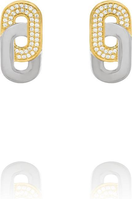 Immagine prodotto Charles Garnier Orecchini in argento 925 bicolore, ossidi di zirconio di (Argento 925)