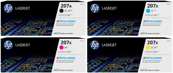 Immagine prodotto HP Original Toner 207A 207X 4er Set LaserJet Pro MFP M283 fdn M282 nw M255 nw