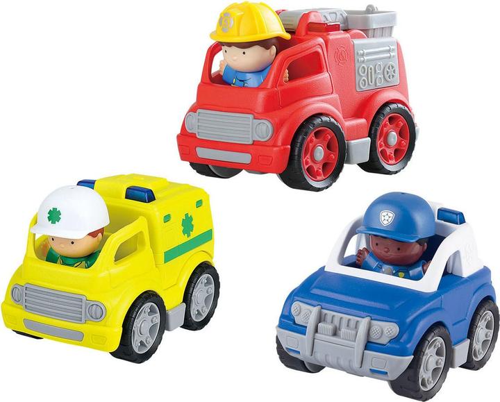 Actual product image Play Emergency Service Vehicles with Figures set, 6-piece.